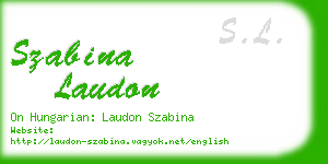 szabina laudon business card